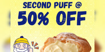 Beard Papa's - 50% OFF 2nd Puff - Singapore Promo