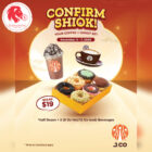 JCO Donuts & Coffee - 12 Donuts + 2 Beverages at $19 - Singapore Promo