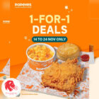 Popeyes - 1-FOR-1 Deals - Singapore Promo