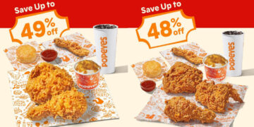 Popeyes - Up to 49% OFF Chicken Festive Combos - Singapore Promo