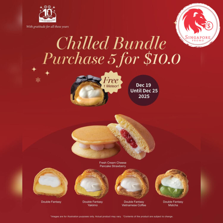 Chateraise - Buy 5 FREE 1 Meteor Puff - Singapore Promo