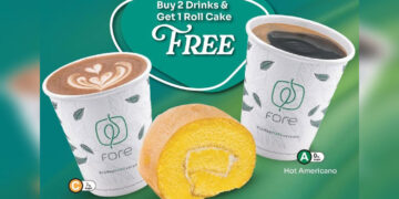 Fore Coffee - Buy 2 Drinks Get FREE Roll Cake - Singapore Promo
