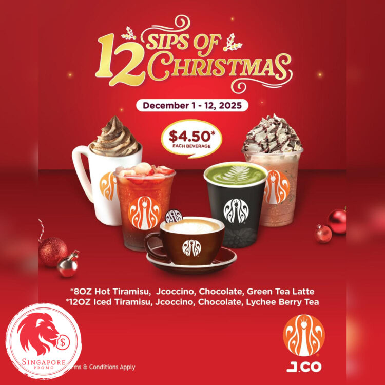 JCO Donuts & Coffee - $4.50 Beverage - Singapore Promo