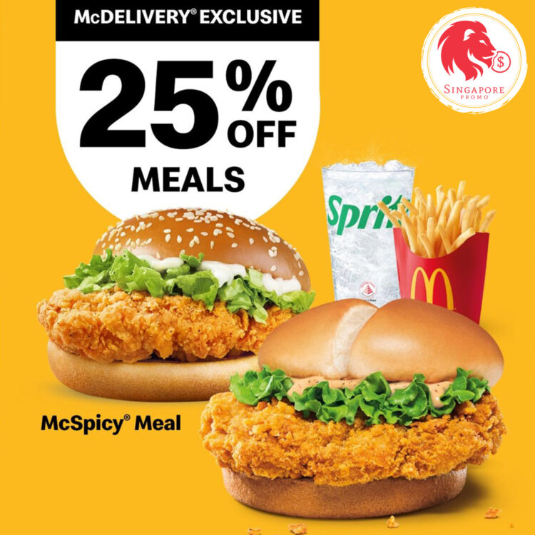 McDonald's - 25% OFF McDelivery Special - Singapore Promo