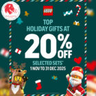 Toys R Us - 20% OFF Selected LEGO Sets - Singapore Promo