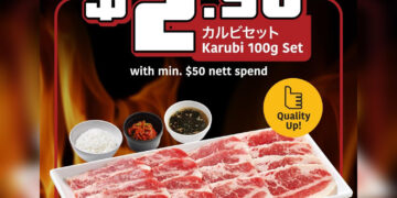 Yakiniku Like - $2.90 Karubi 100g Set - Singapore Promo