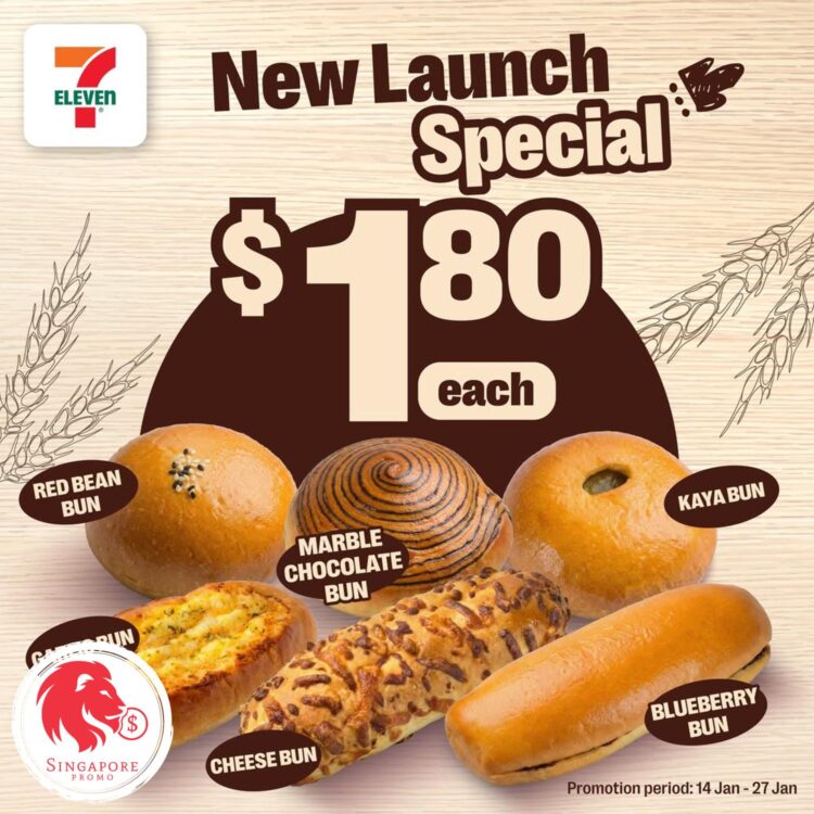7-Eleven - $1.80 New Launch Bun- Singapore Promo