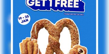 Auntie Anne's - Buy 3 Get 1 FREE Mid Month Madness- Singapore Promo