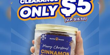 Auntie Anne's - Enjoy Cinnamon Sugar Cookies FOR ONLY $5! - Singapore Promo