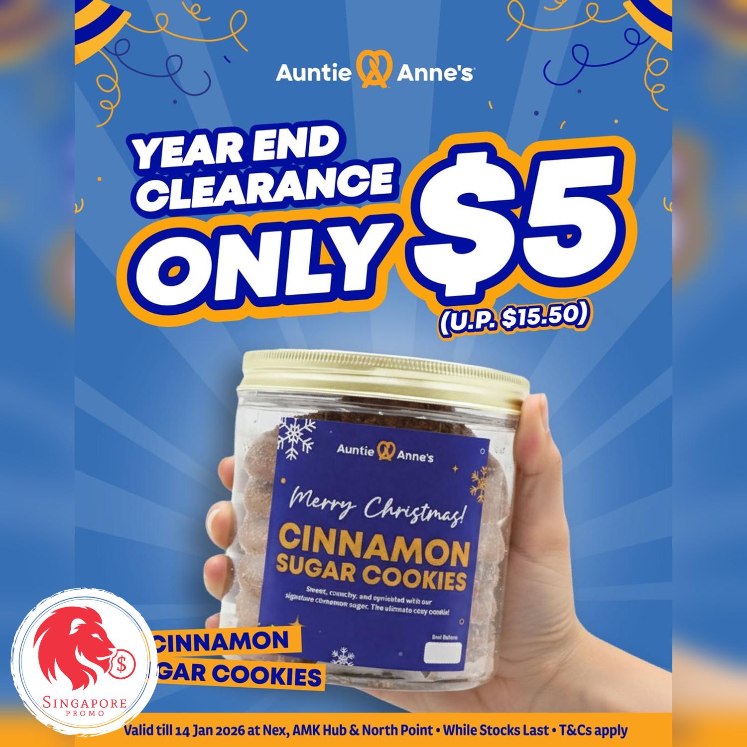 $5 Cinnamon Sugar Cookies - Singapore Promo