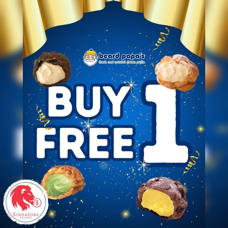 Beard Papa's - Buy 1 Get 1 FREE Puffs - Singapore Promo