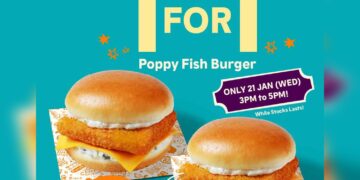 Popeyes - 1-FOR-1 Poppy Fish Burger- Singapore Promo