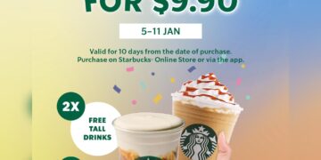 Starbucks - Get 3 Vouchers at $9.90 - Singapore Promo