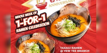 Takagi Ramen - Buy 1 Bowl Get 1 Bowl FREE - Singapore Promo