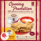 Ya Kun Kaya Toast - FREE upgrade to a large hot coffee or tea! - Singapore Promo