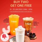 iTEA - Buy 2 Get 1 FREE Drinks- Singapore Promo