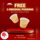 Chateraise - FREE Original Pudding- Singapore Promo