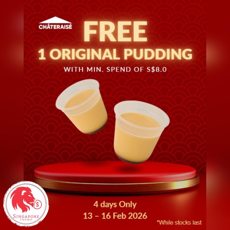 Chateraise - FREE Original Pudding- Singapore Promo