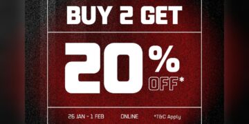 Foot Locker - Buy 2 Get 20% OFF- Singapore Promo