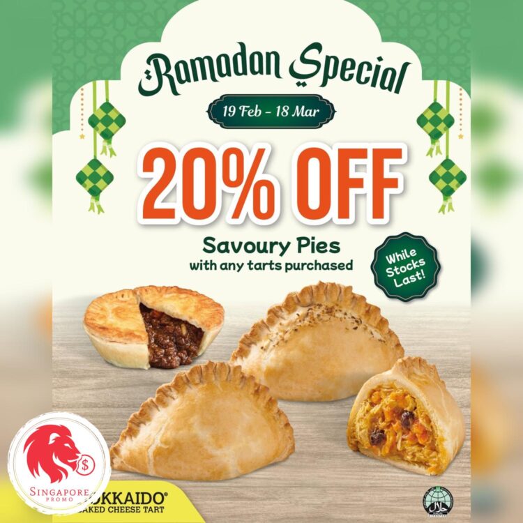 Hokkaido Baked Cheese Tart - 20% OFF Savoury Pies - Singapore Promo