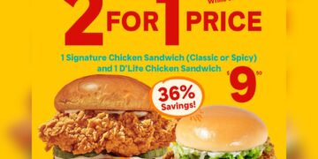 Popeyes - Up to 36% OFF Sandwiches - Singapore Promo