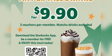 Starbucks - 2 Tall Drinks for $9.90- Singapore Promo