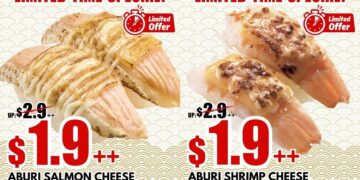 Sushiro - Enjoy Aburi Salmon Cheese FOR just $1.90++! - Singapore Promo