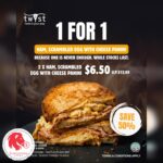 Twyst Pasta - 1-FOR-1 Ham, Scrambled Egg & Cheese Panini- Singapore Promo