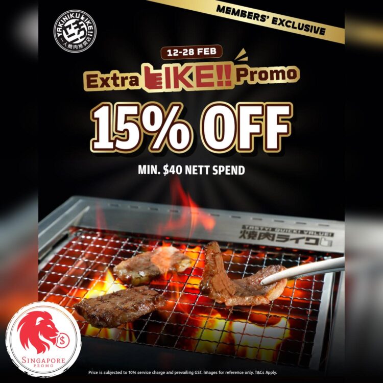 Yakiniku Like - 15% OFF Extra Like Promo- Singapore Promo