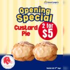 Beard Papa's - $5 2 Custard Pie Cream Puffs - Singapore Promo