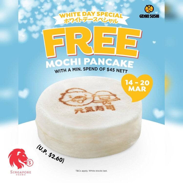 Genki Sushi - FREE Mochi Pancake - Singapore Promo