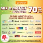 Guardian - 70% OFF Second Item - Singapore Promo