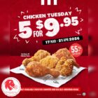 KFC - $9.95 5 pcs of Chicken - Singapore Promo