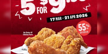 KFC - $9.95 5 pcs of Chicken - Singapore Promo