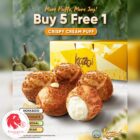 Kazo - Buy 5 Get 1 FREE Crispy Cream Puff - Singapore Promo