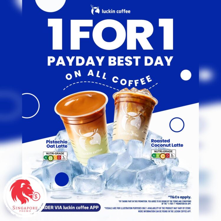 Luckin coffee - 1-FOR-1 ALL COFFEE - Singapore Promo