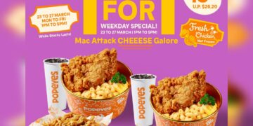 Popeyes - 1 FOR 1 Mac Attack CHEEESE Galore - Singapore Promo