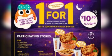 Popeyes - 1-FOR-1 Midnight Crunch - Singapore Promo