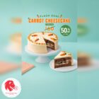 The Coffee Bean & Tea Leaf - 50% OFF Easter Carrot Cheesecake - Singapore Promo