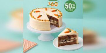 The Coffee Bean & Tea Leaf - 50% OFF Easter Carrot Cheesecake - Singapore Promo