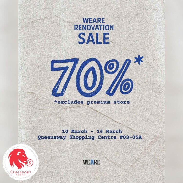 WEARE - 70% OFF All Clothes - Singapore Promo