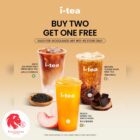 iTEA - Buy 2 Get 1 FREE Drinks - Singapore Promo
