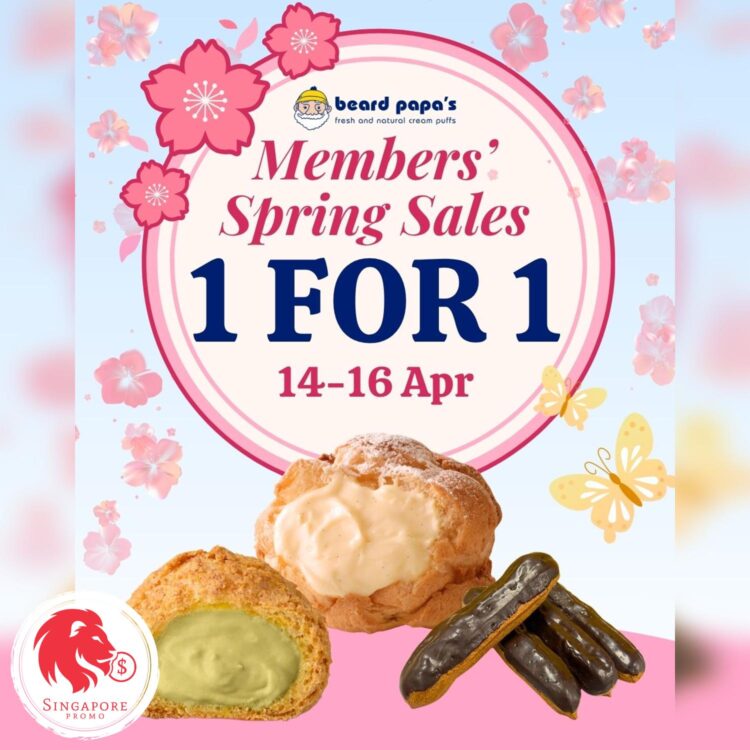 Beard Papa's - 1 FOR 1 Deal - Singapore Promo