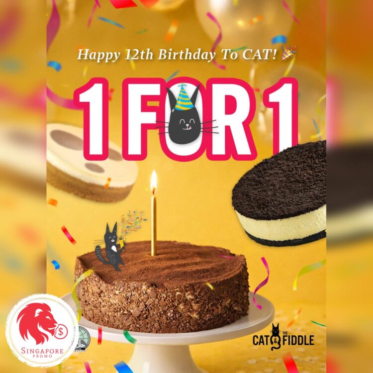 Cat & the Fiddle Cakes - 1-FOR-1 Selected Cheesecakes - Singapore Promo