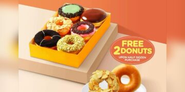 JCO Donuts & Coffee - Grab Half Dozen FREE 2 Donuts - Singapore Promo