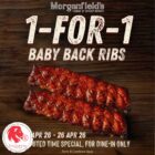 Morganfield's - 1-FOR-1 Baby Back Ribs - Singapore Promo
