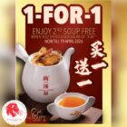 The Soup Expert - 1-FOR-1 Soup - Singapore Promo