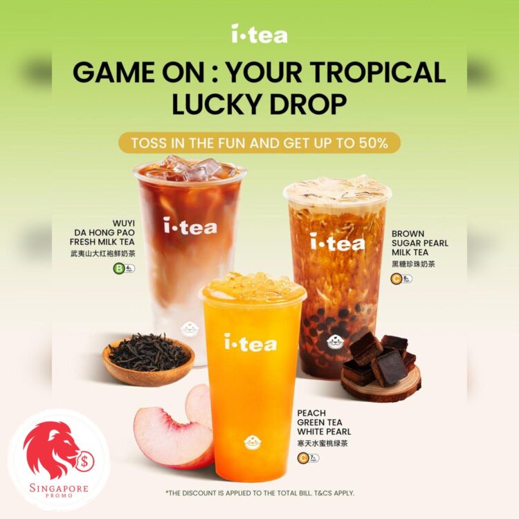 iTEA - Up to 50% OFF Drinks - Singapore Promo