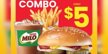 Lotteria - $5 Beef Burger Combo - Singapore Promo