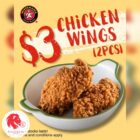 Pastamania - $3 2Pcs Chicken Wings - Singapore Promo